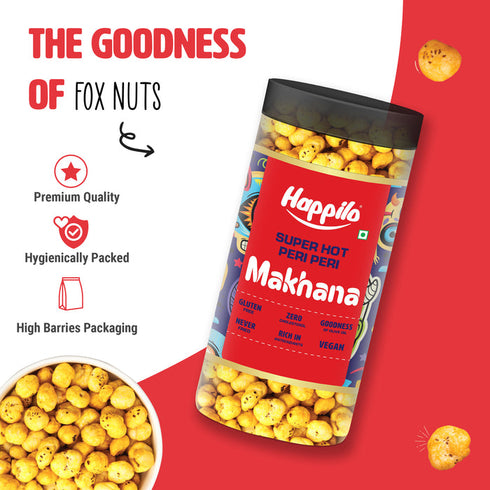 Happilo Makhana Superhot Peri Peri